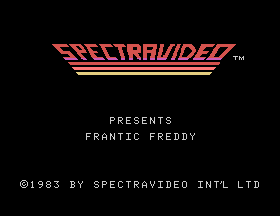 Frantic Freddy Title Screen
